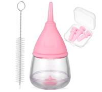 Luxshiny Biberón para Mascotas con Tetinas Cepillo de Limpieza Kit de Alimentación para Cachorros y Gatitos Seguro y Ergonómico