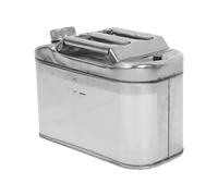 Luxshiny Bidón de Gasolina de Acero Inoxidable 10l con Sistema de Boquilla Flexible y Válvula de Alivio para Seguridad en Actividades Todoterreno