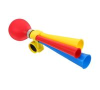 Luxshiny Bocina de Bicicleta Colorida con 3 Orificios, Bocina de Aire Fuerte para Manillar, Accesorio para Bicicleta Infantil Montaña, Resistente Intemperie, 1 Unidad, Timbre Seguro