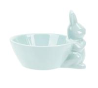 Luxshiny Bol de Cerámica Decoración de Pascua para Aperitivos y Ensaladas Tazón Multifuncional Comedor para Fiestas y Celebraciones