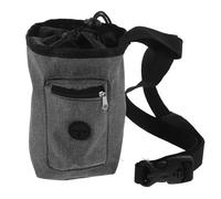 Luxshiny Bolsa de Magnesia Antideslizante para Escalada y Gimnasio, Tela Oxford Gris, Riñonera Ligera Portátil para Senderismo y Entrenamiento, Accesorios de Tiza para Deportes al Aire