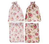 Luxshiny Bolsas de Almacenamiento de Algodón y Lino Aroma a Lavanda, Multiusos y Transpirables, 4 Piezas de 13x18cm para Flores Secas y Pendientes en Festividades Chinas