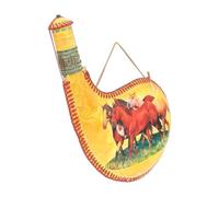 Luxshiny Bota de Vino de Pu Patrón Retro, Ligera Buen Sellado, Adecuado para Senderismo y Pesca, Resistente a Fugas
