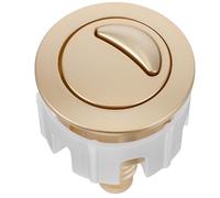 Luxshiny Botón Cisterna Roca Dorado de Abs Diseño Moderno y Forma Redonda para Reemplazo en Descarga de Inodoro Fácil Instalación y Uso