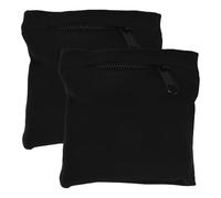 Luxshiny Brazalete Deportivo Cremallera para Teléfono y Llaves, Bolsa Ligera para Correr y Ciclismo, Almacenamiento Seguro para Hombre y Mujer, Paquete de 2 Piezas, Color Negro