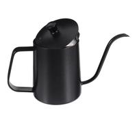 Luxshiny Cafetera Tapa y Boquilla Estrecha 350ml Negro de Acero Inoxidable de Goteo Manual para Preparar Café en Casa u Oficina