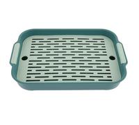 Luxshiny Caja de Arena Rectangular para Conejillos de Indias y Hámster, Inodoro de Plástico PP Verde Que Evita Queden Atrapados y Salpiquen, Adecuado para Entrenamiento