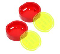 Luxshiny Caja de Seguridad para Llaves de Emergencia Roja para Extinguidor y Hogar, Caja de Plástico Resistente para Montaje en Pared, Pack de 2 Unidades