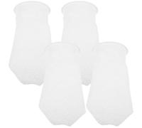 Luxshiny Calcetines Filtro para Acuario de Agua Salada y Dulce, Diseño 3D Panal en PP, 4 Piezas Antidesbordamiento para Peceras Pequeñas