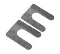 Luxshiny Calzas de Ajuste en Metal para Elevadores de Automóviles, Cuñas Niveladoras en Forma de U, Juego de 2 Piezas para Nivelación Horizontal y Vertical en Superficies Irregulares,