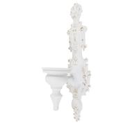 Luxshiny Candelabro Gancho sin Taladro de Pared de Hierro Blanco Estilo Europeo para Decoración Multipropósito Hogar y Cenas Luz Velas