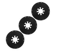 Luxshiny Carretes de Cable 1kg Negro Hueco 3 Piezas Organizadores Portátiles para Almacenamiento y Enrollado de Cables Eléctricos y Cuerdas, Soporte Ligero para Gestión en Oficina y Hogar