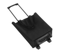 Luxshiny Carrito de Compras Carro de la Compra con Ruedas Carro Plegable Carro con Ruedas carros rodantes Carro utilitario Bolsas de Compras con Ruedas Bolso con Ruedas y asa PU Negro