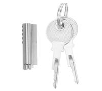 Luxshiny Cerradura de Bloqueo para Nevera Llave y Cilindro de 35 MM, Adecuado para Puertas de Vidrio y Cajas Fuertes Frigoríficas