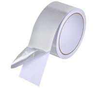 Luxshiny Cinta de Aluminio Autoadhesiva Plateada 48 Mm X 16 M Resistente al Calor para Sellado, Reparación y Aislamiento Térmico en Hogar, Oficina E Industria