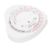 Luxshiny Cinta Métrica Corporal de Tela 1.5 M con Medición Bmi, Retráctil y Portátil en Forma de Corazón, Herramienta Precisa para Medir Grasa y Cintura, Adecuado para Fitness y Salud