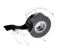 Luxshiny Cinta Rastro de Plástico Autoadhesiva Rollo Magnética de Flexible Negro, Fácil de Cortar Dejar 1 Rollo Incluido Adecuado para Oficina y Taller