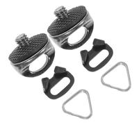 Luxshiny Clip para Correa de Cámara Gancho Triangular y Tornillo de Fijación 1/4 - Kit de 4 Piezas Anillas y Tornillos para Eslinga de Correa de Hombro Compatible DSLR Espejo, Accesorio