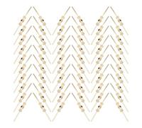 Luxshiny Clips Metálicos de Pajarita para Lámpara de Araña 33 Mm, Conectores para Candelabros, 300 Unidades en Color Dorado, Accesorios para Fijación y Repuesto en Iluminación de Techo