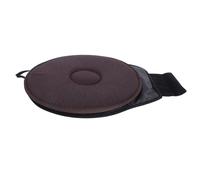 Luxshiny Cojín Giratorio para Asiento de Coche 360° Anillo, Color Café, Tela Transpirable, Diseño Ultradelgado Portátil, Almohadilla para Mejorar Movilidad y Facilitar Bajar del Automóvil