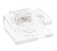 Luxshiny Comedero Magnético para Reptiles Pequeño, Plato Transparente para Lagartos y Geckos, Cuenco de Agua para Terrarios, Accesorio Estable y Seguro para Alimentación de Mascotas