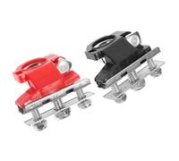 Luxshiny Conector de Terminal de Batería de 3 Vías para Coche, Abrazadera de Batería de Hierro y Plástico Duradero, Clip Múltiple para Cables, Accesorio Automotor Compatible, Conexión