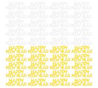 Luxshiny Confeti de Año 450 Piezas Plástico Brillante Mezcla Dorado y Plateado Grande para Decoración de Fiesta y Mesa, Confeti Decorativo para Celebración de Nochevieja y Eventos Festivos