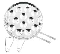 Luxshiny Conjunto de 5 Piezas de Bandejas para Hornear Caracoles en Acero Inoxidable Pinzas y Diseño Único para Cocina y Restaurante