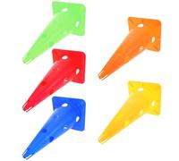 Luxshiny Conos de Entrenamiento para Fútbol y Baloncesto 5 Piezas en PE Resistentes para Marcadores y Ejercicios al Aire Libre Alta Visibilidad