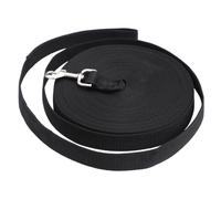 Luxshiny Correa para Mascotas de 15 M en Nylon Duradero y Metal Negro Anilla D Soldada y Mosquetón de Aleación para Entrenamiento y Paseo de Cachorros y Gatos