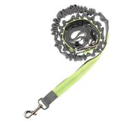 Luxshiny Correa para Perro Manos Libres Retráctil Multifuncional Poliéster Tamaño Mediano Gris y Verde Fluorescente para Correr Caminar Entrenamiento Mascotas Outdoors