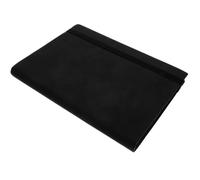 Luxshiny Cuaderno A5 con Correa de Piel Sintética Negra, Libreta para Reuniones, Práctica y Resistente para Estudiantes y Trabajadores de Oficina