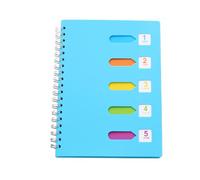 Luxshiny Cuaderno de Espiral Lateral B5 Azul para Estudiantes Papel Grueso y Escritura Adecuado para Actividades Escolares y Diario de Viaje
