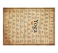 Luxshiny Cuadro de Pared de Yoga sin Marco 50x70 Cm Lienzo Resistente al Desgaste Póster de Posturas Yoga Decoración para Hogar Gimnasio y Sala Accesorios Pared Ejercicio Fitness