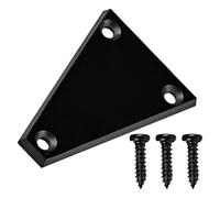 Luxshiny Cubierta Juego de 1 Set para Guitarra de Tensor Triangular de Metal Negro Superficie Lisa y Fácil de Instalar para Reemplazo de Piezas Dañadas