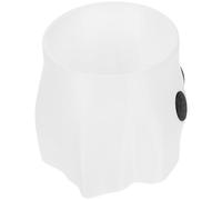 Luxshiny Cubo de Golosinas de Halloween en Plástico Blanco Diseño de Fantasma, Dispensador de Golosinas Decorativo para Decoración Única y Lujosa en Fiestas y Tiendas
