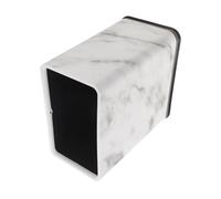 Luxshiny Cubo Doble Capa Estrecho de Basura de Plástico Blanco de 12l Resistente a Golpes y Diseño Moderno para Cocinas Pequeñas y Decoración del Hogar