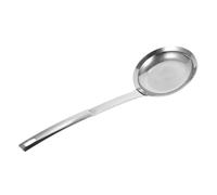 Luxshiny Cuchara Coladora Capacidad Grande para Ollas Calientes de Acero Inoxidable Doble Función para Filtrar Harina y Separar Grasa en Cocina