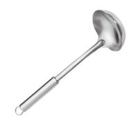 Luxshiny Cuchara Utensilio Resistente para Sopa de Acero Inoxidable 304 Orificio para Colgar y Apta para Lavavajillas para Cocina y Servicio