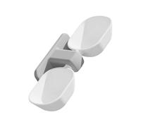 Luxshiny Cuenco Colgante Doble para Mascotas, Comedero Antivuelco para Perros y Gatos, Plástico de Color Claro, Tamaño Medio, Comedero de Agua y Alimento, Recipiente Extraíble para