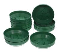 Luxshiny Cuencos Redondos de Plástico para Decoración Floral, 25 Piezas Base Reutilizable, Bandejas para Centros de Mesa en Fiestas y Celebraciones