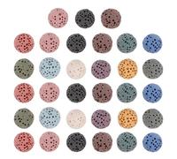 Luxshiny Cuentas con 33 para Redondas de Difusor Volcánica Piedra Difusión de Aceites Esenciales Absorción Rápida y Coche y Hogar