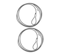 Luxshiny Cuerda para Aros de Baloncesto 2 Piezas de Acero Recubierto Aluminio, Resistente para Redes Deportivas de Alto Rendimiento en Canchas Interiores y Exteriores