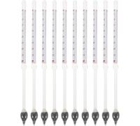 Luxshiny Densímetro Químico de Vidrio 10 Unidades para Medir Azúcar y Gravedad en Jarabe de Arce y Cerveza, Adecuado para Fermentación y Elaboración de Vino