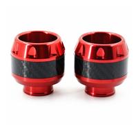 Luxshiny Deslizadores Delanteros de Aluminio para Motocicleta en Color Rojo, Protector Antichoque para Motos Eléctricas y Ciclomotores en Ciudad