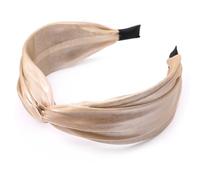 Luxshiny Diadema para Mujer y Niña de Tela Color Caqui Diseño Chic y Acabado Fino, Accesorio para Fiestas y Uso Diario