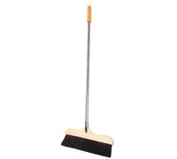 Luxshiny Escoba Antiestático de Caballo Largo Suaves Mango de Cerdas de Crin de Madera Acero Inoxidable Diseño y para Limpiar Pisos y Superficies