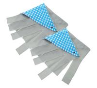 Luxshiny Escondite de Esquina para Pequeños Animales 2 Piezas Gris, Refugio Transpirable de Algodón para Cobayas y Hámsters, Accesorio Cómodo para Jaulas y Recinto de Mascotas Pequeñas