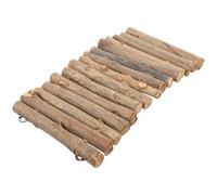 Luxshiny Escondite para Reptiles y Tortugas, Plataforma de Calentamiento Natural de Madera, Refugio Seguro para Gecos y Dragones Barbudo, Uso Interior y Exterior en Terrarios