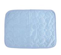 Luxshiny Esterilla Refrescante para Mascotas 40x30 Cm, Alfombrilla de Verano para Perros y Gatos, Tapete de Hielo Azul Claro, Material Duradero y Ligero, Uso Interior y Exterior